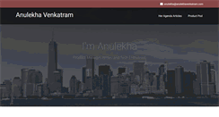 Desktop Screenshot of anulekhavenkatram.com